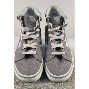 Vans off the wall  sk8 Hi top  Gray Canvas 6 Men’s 8.5 women's good condition
